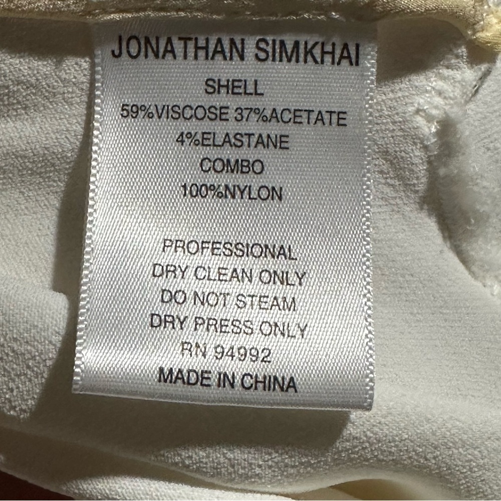 Jonathan Simkhai Asymmetrical White Lace Skirt Size M - Picture 5 of 6